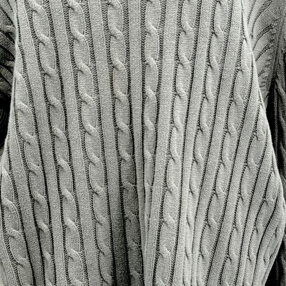 Vintage Gitano Off The Shoulder Cable Knit Sweater Y2K Women's 18/20 Foldover - Picture 3 of 8